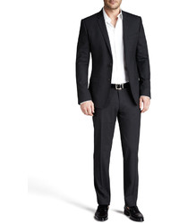 Dolce & Gabbana Martini Stretch Wool Suit Charcoal