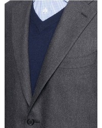 Canali Notch Lapel Stretch Wool Cashmere Suit