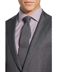 BOSS Reynowave Extra Trim Fit Solid Wool Suit