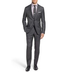 BOSS Reynowave Extra Trim Fit Solid Wool Suit