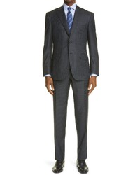 Canali Siena Stripe Wool Suit