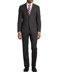 Hugo Boss Slim Fit Jetslenon Regular Fit Suit Charcoal