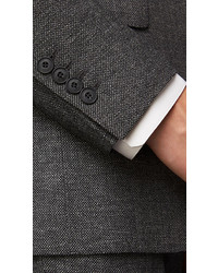 Burberry Slim Fit Wool Linen Birdseye Suit