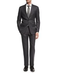 Giorgio Armani Soft Basic Wool Two Piece Suit Gray