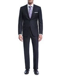 Brioni Textured Solid Wool Two Piece Suit
