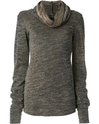 Maurizio Pecoraro Draped Roll Neck Sweater