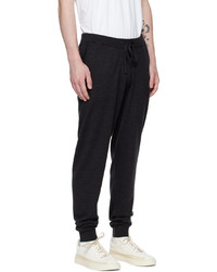 Sunspel Gray Merino Wool Lounge Pants