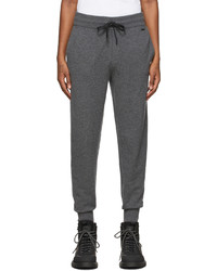 Hugo Grey Virgin Wool Cashmere Regular Fit Lounge Pants