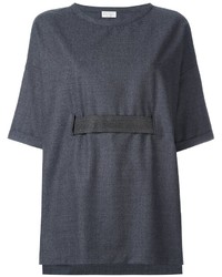 Brunello Cucinelli Belted Wide Fit T Shirt
