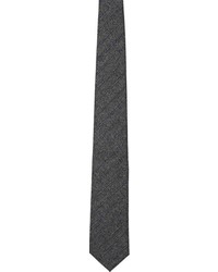 Barneys New York Flannel Necktie Grey