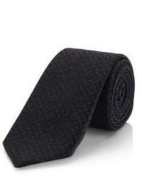 Hugo Boss T Tie 6 Cm Slim Italian Wool Silk Tweed Tie One Size Charcoal
