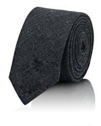 Thom Browne Plain Weave Necktie Dark Grey