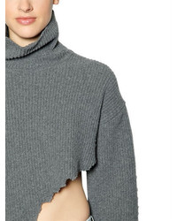 Filles a papa Asymmetrical Wool Turtleneck Sweater