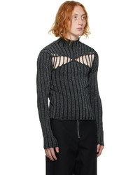 Dion Lee Gray X Braid Sweater
