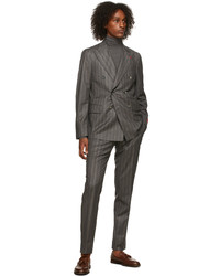 Isaia Grey Long Sleeve Turtleneck