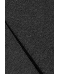 Theory Leenda Ribbed Merino Wool Turtleneck Sweater Dark Gray