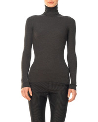 Max Studio 16gg Silk And Cashmere Ribbed Turtleneck