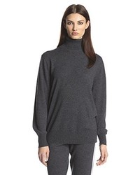 Theory Pristelle Cashmere Striped Turtleneck Sweater