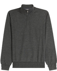 Brioni Wool Turtleneck Pullover With Zipper