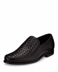 Charcoal Woven Loafers