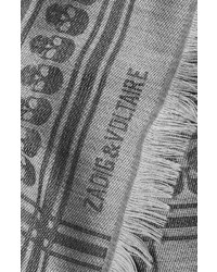 Zadig & Voltaire Woven Scarf With Wool