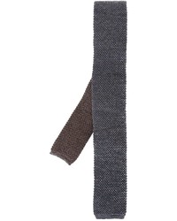 Charcoal Woven Wool Tie