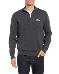 Cutter & Buck Baltimore Ravens Lakemont Regular Fit Quarter Zip Sweater