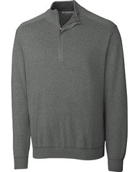 Cutter & Buck Broadview Half Zip Sweater Athletic Grey Heather Golf