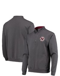 Colosseum Charcoal Boston College Eagles Tortugas Logo Quarter Zip Pullover Jacket At Nordstrom
