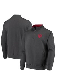 Colosseum Charcoal Indiana Hoosiers Tortugas Logo Quarter Zip Pullover Jacket At Nordstrom