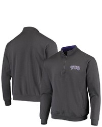 Colosseum Charcoal Tcu Horned Frogs Tortugas Logo Quarter Zip Jacket At Nordstrom