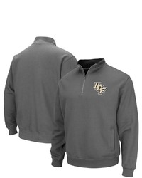 Colosseum Charcoal Ucf Knights Tortugas Logo Quarter Zip Pullover Jacket At Nordstrom