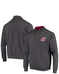 Colosseum Charcoal Washington State Cougars Tortugas Logo Quarter Zip Jacket At Nordstrom