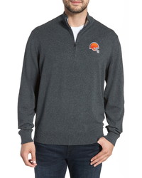Cutter & Buck Cleveland Browns Lakemont Regular Fit Quarter Zip Sweater