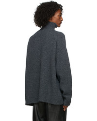 Nanushka Grey Zad Zip Up Sweater