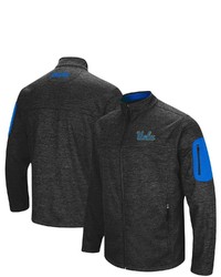 Colosseum Heathered Charcoal Ucla Bruins Anchor Full Zip Jacket