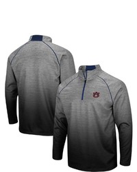 Colosseum Heathered Gray Auburn Tigers Sitwell Sublimated Quarter Zip Pullover Jacket In Heather Gray At Nordstrom