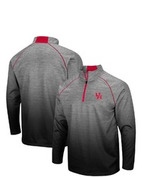 Colosseum Heathered Gray Houston Cougars Sitwell Raglan Quarter Zip Jacket In Heather Gray At Nordstrom