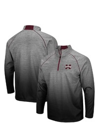Colosseum Heathered Gray Mississippi State Bulldogs Sitwell Raglan Quarter Zip Jacket In Heather Gray At Nordstrom