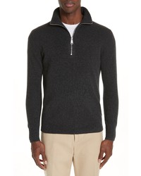 Burberry Hendon Quarter Zip Cashmere Sweater