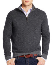 Polo Ralph Lauren Herringbone Merino Half Zip Sweater
