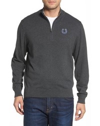 Cutter & Buck Indianapolis Colts Lakemont Regular Fit Quarter Zip Sweater