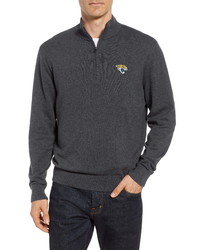 Cutter & Buck Jacksonville Jaguars Lakemont Regular Fit Quarter Zip Sweater