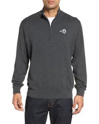 Cutter & Buck Los Angeles Rams Lakemont Regular Fit Quarter Zip Sweater