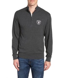 Cutter & Buck Oakland Raiders Lakemont Regular Fit Quarter Zip Sweater