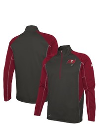 New Era Pewter Tampa Bay Buccaneers Combine Authentic Two A Days Half Zip Jacket At Nordstrom