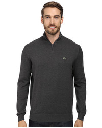 Lacoste Quarter Zip Cotton Sweater