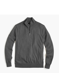 J.Crew Slim Italian Merino Wool Half Zip Sweater