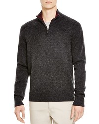 Bloomingdale's The Store At Mock Neck Quarter Zip Cashmere Sweater