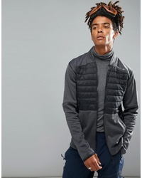 O'Neill Activewear Kinetic Quilted Sweat Jacket In Blackgreyout